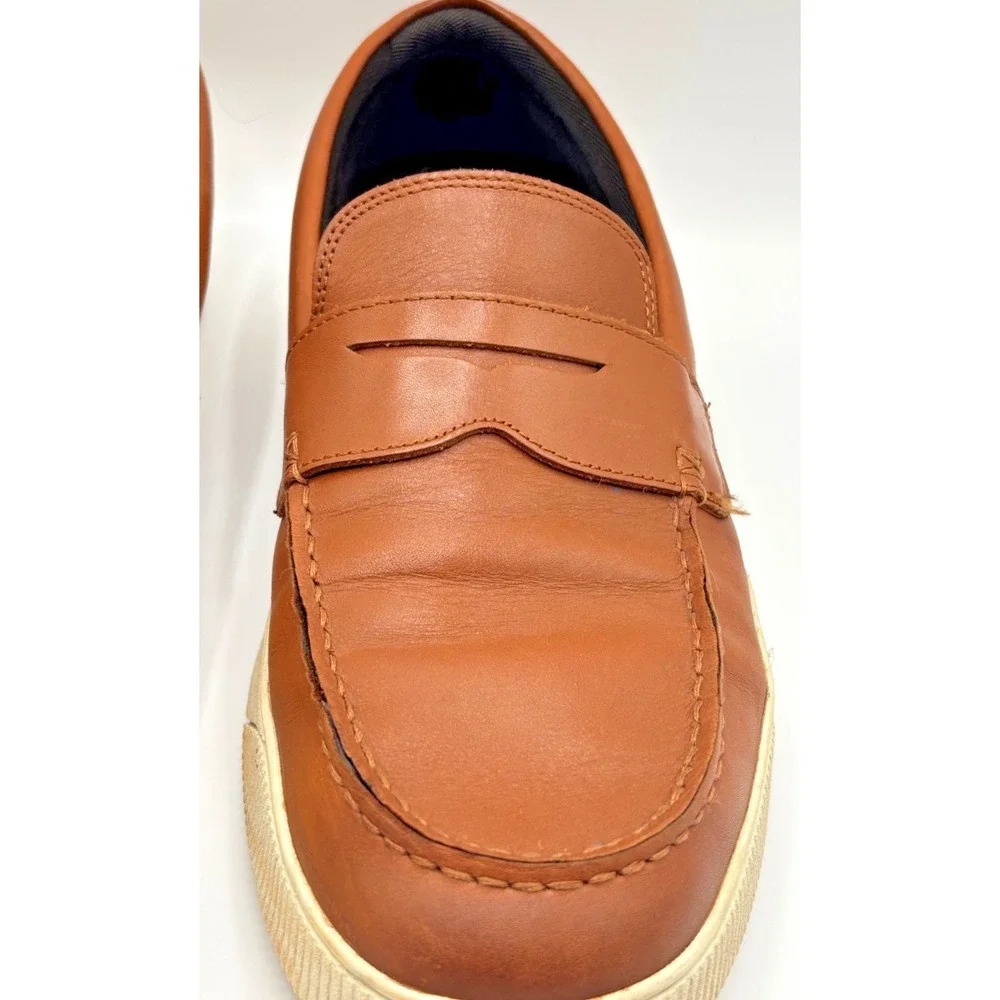 Cole Haan Grand Crosscourt Men's Tan Leather Penny Loafers Casual Shoes Size 11